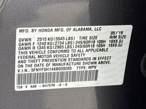 Used 2019 Honda Pilot LX image 30