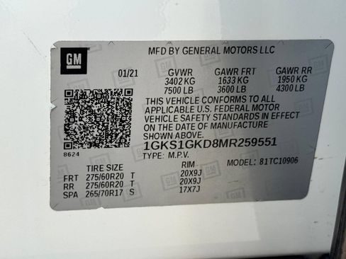 Used 2021 GMC Yukon XL SLT RWD image 46