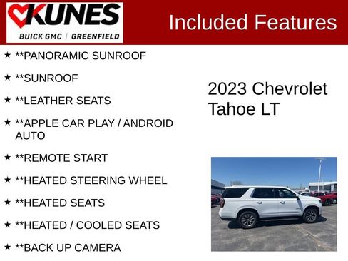 Used 2023 Chevrolet Tahoe LT w/ Luxury Package AWD/4WD image 2