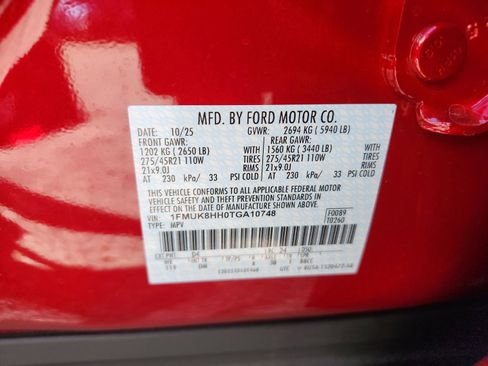 Used 2026 Ford Explorer Platinum w/ LUX Leather Package image 16