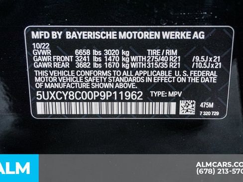 Used 2023 BMW X6 M50i w/ Executive Package image 64