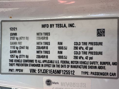 Used 2022 Tesla Model 3 Standard Range RWD image 20