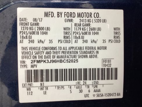 Used 2017 Ford Edge SEL w/ Equipment Group 201A FWD image 49