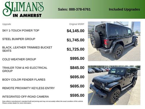 Used 2021 Jeep Wrangler Unlimited Rubicon 4xe w/ Steel Bumper Group AWD/4WD image 11