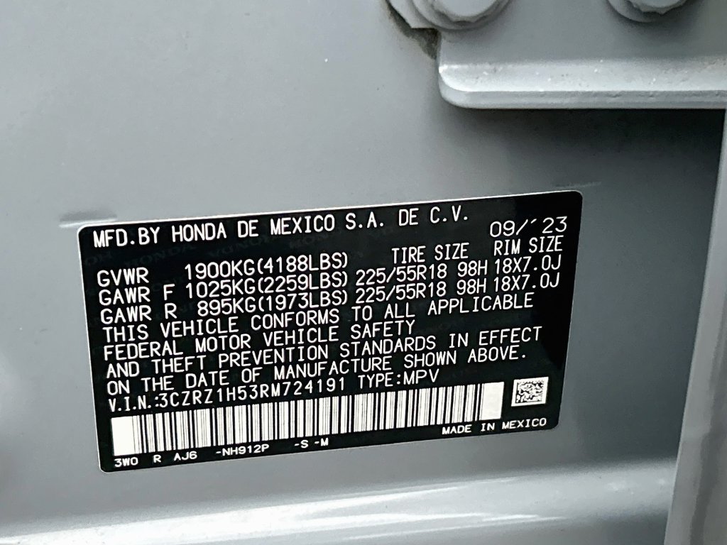 Certified 2024 Honda HR-V Sport image 30