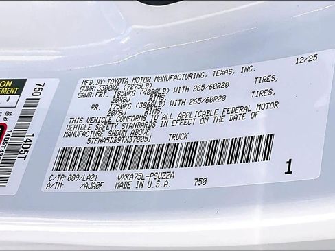 New 2026 Toyota Tundra Platinum image 21