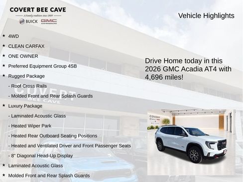 Used 2026 GMC Acadia AT4 w/ Luxury Package AWD/4WD image 6
