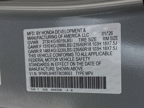 New 2026 Honda Odyssey EX-L image 31