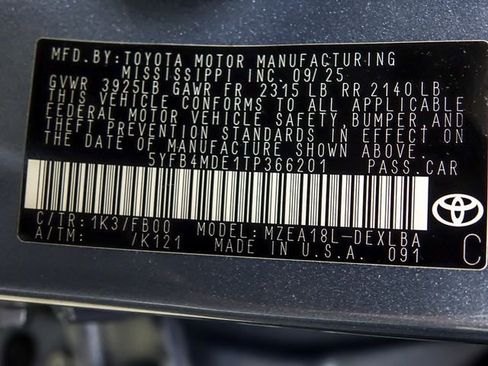 Certified 2026 Toyota Corolla LE FWD image 26