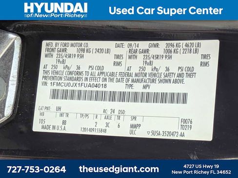 Used 2015 Ford Escape Titanium w/ Equipment Group 301A FWD image 39