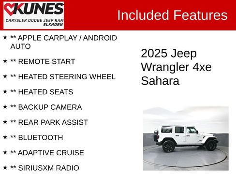 Used 2025 Jeep Wrangler Unlimited Sahara w/ Safety Group AWD/4WD image 2