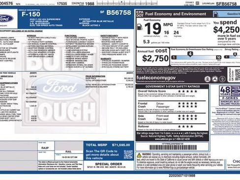 Certified 2025 Ford F150 Lariat w/ Equipment Group 501A Mid AWD/4WD image 38