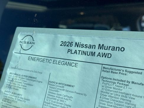 New 2026 Nissan Murano Platinum image 24