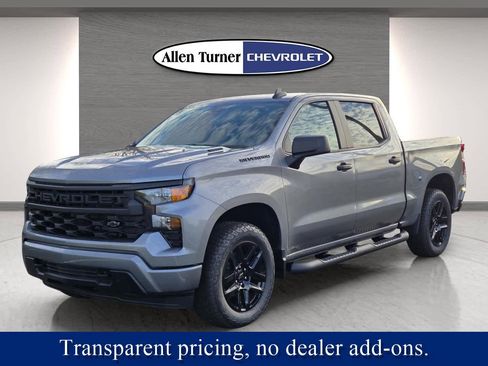 New 2026 Chevrolet Silverado 1500 Custom w/ Turbomax Blackout Package RWD image 4