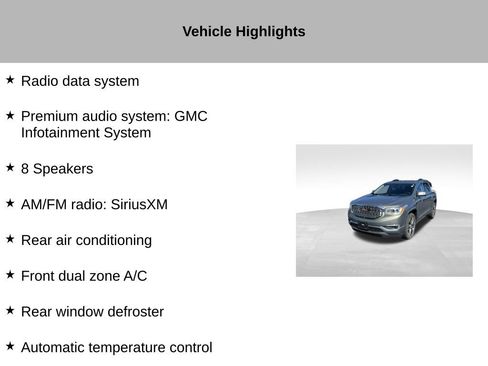 Used 2018 GMC Acadia Denali w/ Technology Package AWD/4WD image 14