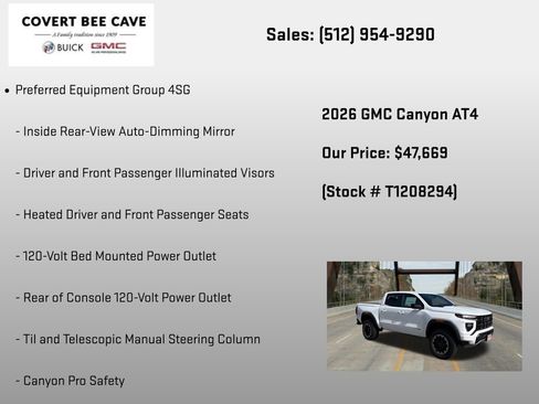 New 2026 GMC Canyon AT4 AWD/4WD image 12