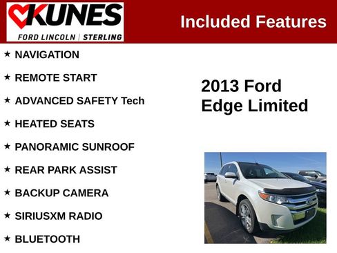 Used 2013 Ford Edge Limited AWD/4WD image 2