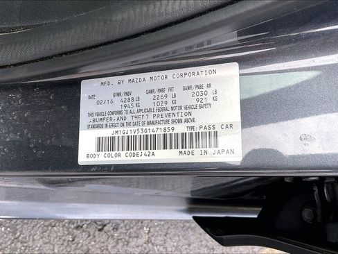 Used 2016 MAZDA MAZDA6 Touring FWD image 19