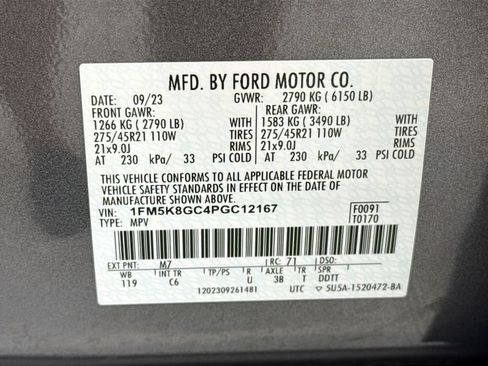 Used 2023 Ford Explorer ST w/ Equipment Group 401A AWD/4WD image 34