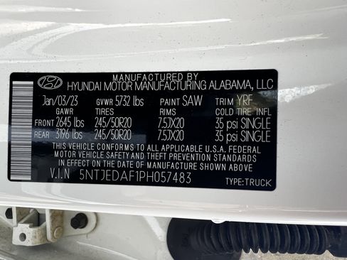 Used 2023 Hyundai Santa Cruz Limited image 50