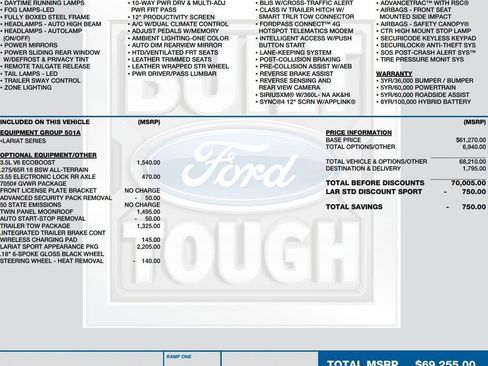 Used 2023 Ford F150 Lariat AWD/4WD image 2