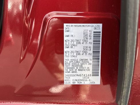 Certified 2023 Nissan Frontier PRO-4X w/ Tow Package image 31