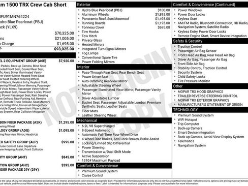 Used 2021 RAM 1500 TRX w/ TRX Level 2 Equipment Group AWD/4WD image 5