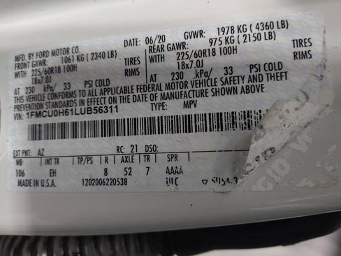 Used 2020 Ford Escape SEL FWD image 33