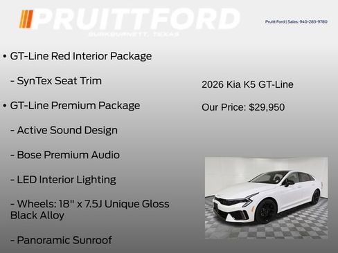 Used 2026 Kia K5 GT-Line w/ GT-Line Premium Package FWD image 7