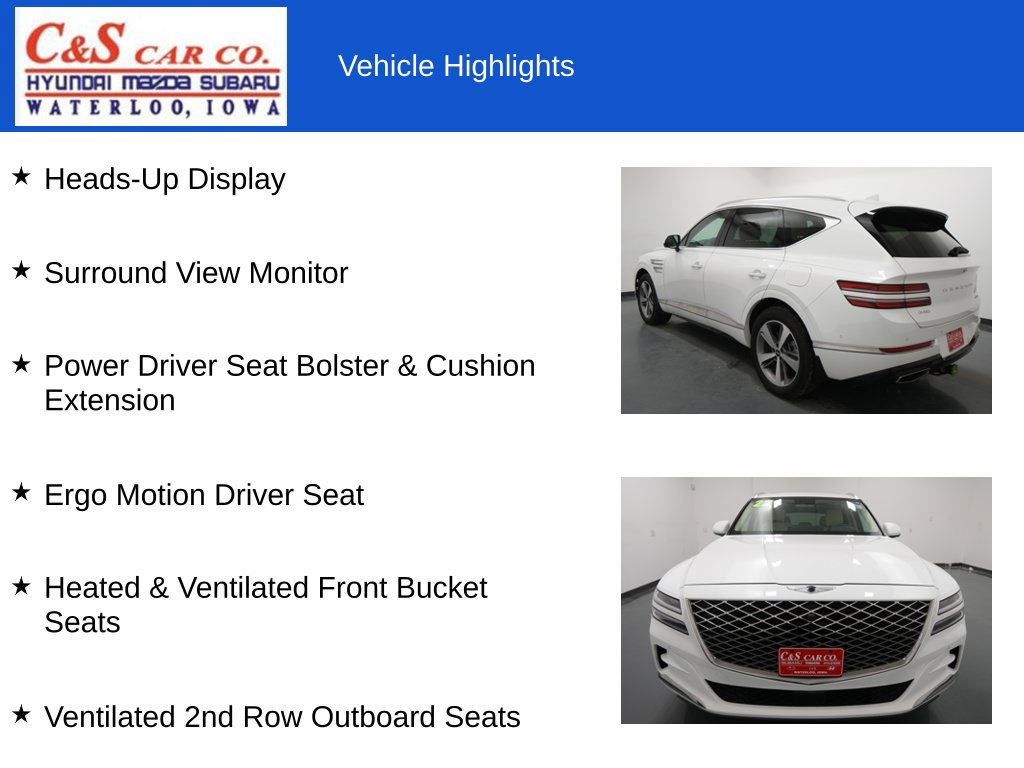 Used 2022 Genesis GV80 3.5T w/ Prestige Package 07 AWD/4WD image 19