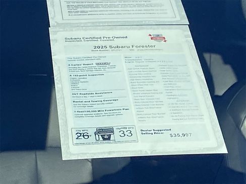 Certified 2025 Subaru Forester Limited w/ Popular Package #2 image 6