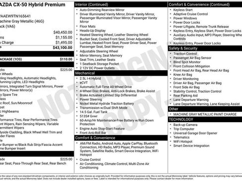 New 2026 MAZDA CX-50 2.5 Hybrid w/ Cargo Package AWD/4WD image 3