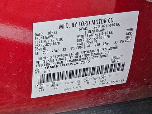 Used 2023 Ford Explorer Limited w/ Limited Technology Package RWD image 15