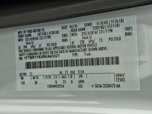 Used 2024 Ford Transit 250 Low Roof w/ Exterior Upgrade Package image 27