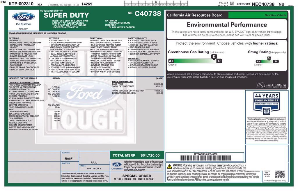 Used 2022 Ford F350 Lariat w/ Chrome Package AWD/4WD image 28