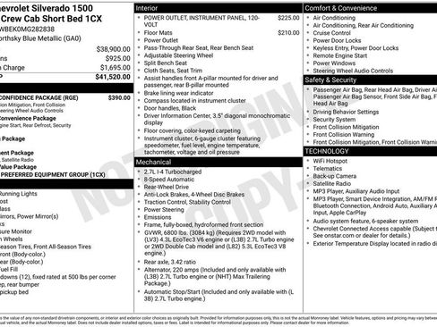 Used 2021 Chevrolet Silverado 1500 Custom w/ Safety Confidence Package RWD image 7