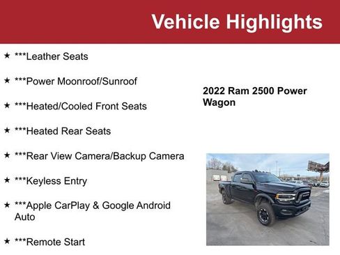 Used 2022 RAM 2500 Power Wagon w/ Level 2 Equipment Group image 2