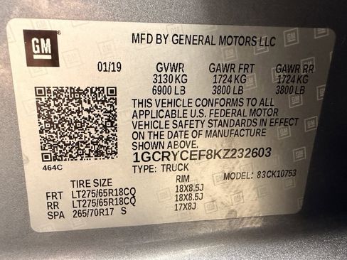 Used 2019 Chevrolet Silverado 1500 Custom Trail Boss w/ Custom Convenience Package image 33