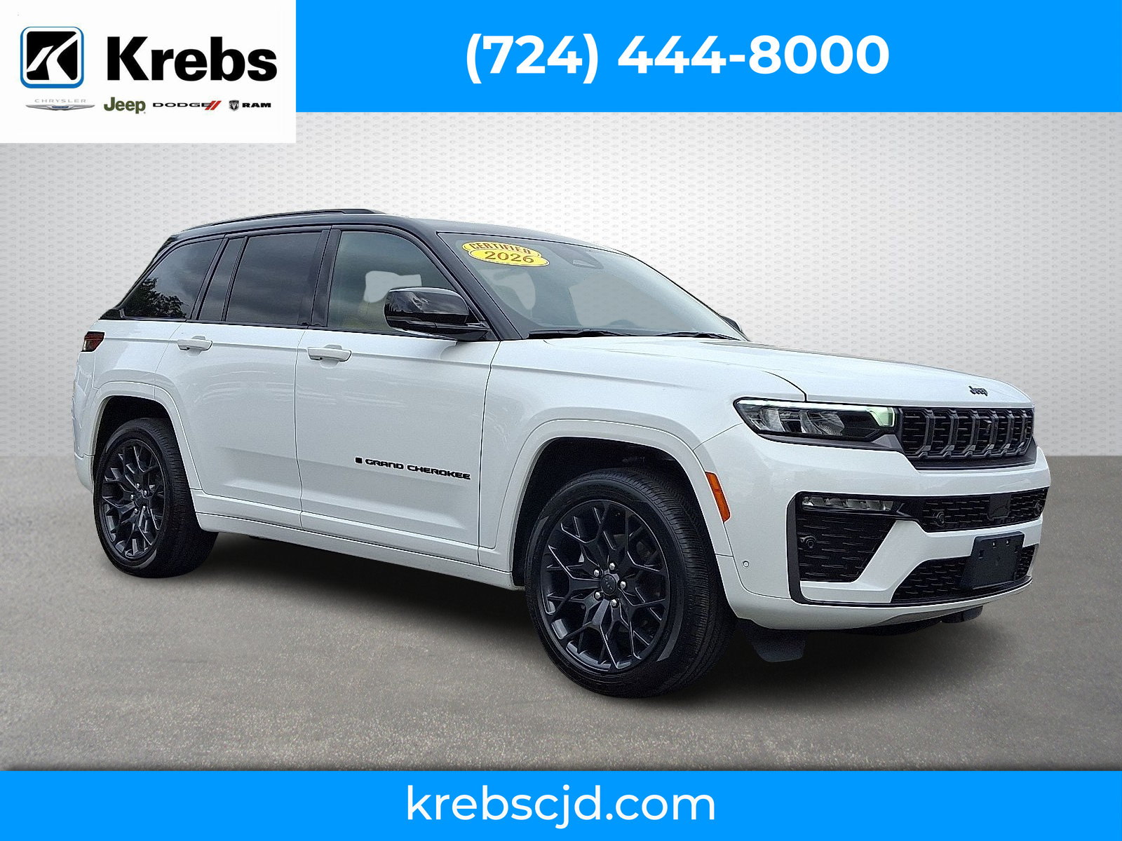 Certified 2026 Jeep Grand Cherokee Summit w/ Obsidian Package AWD/4WD image 1