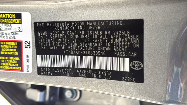 Used 2026 Toyota Camry SE FWD image 26