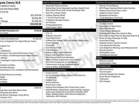 Used 2023 Toyota Camry XLE w/ Cold Weather Package image 3