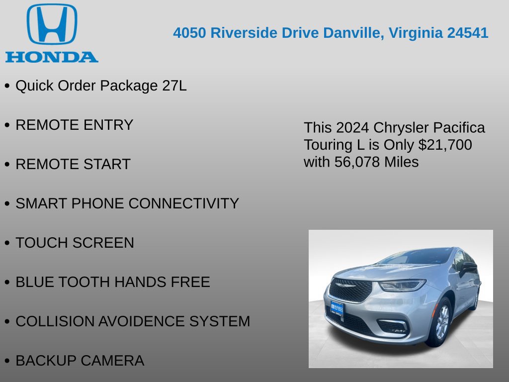 Used 2024 Chrysler Pacifica Touring-L FWD image 7