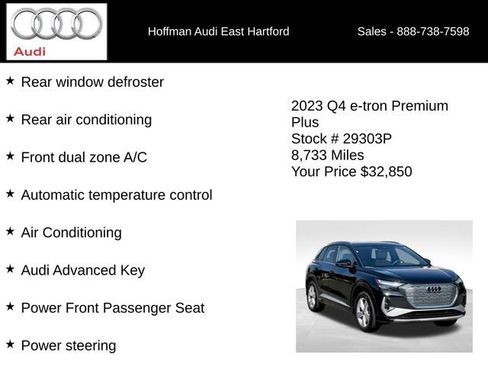 Used 2023 Audi Q4 e-tron Premium Plus w/ Premium Plus AWD/4WD image 30
