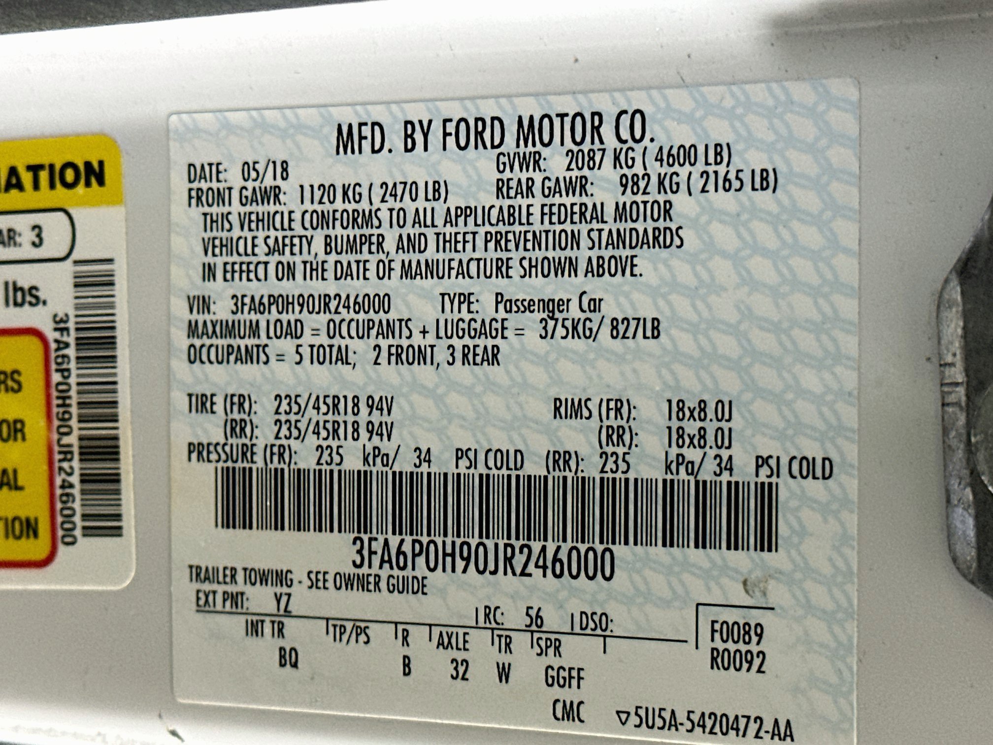 Used 2018 Ford Fusion SE w/ Fusion SE Technology Package FWD image 12