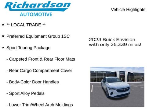 Used 2023 Buick Envision Preferred w/ Sport Touring Package image 10