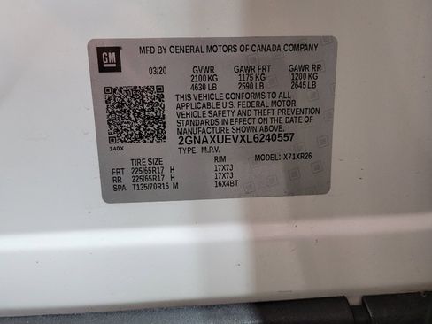 Used 2020 Chevrolet Equinox LT AWD/4WD image 33