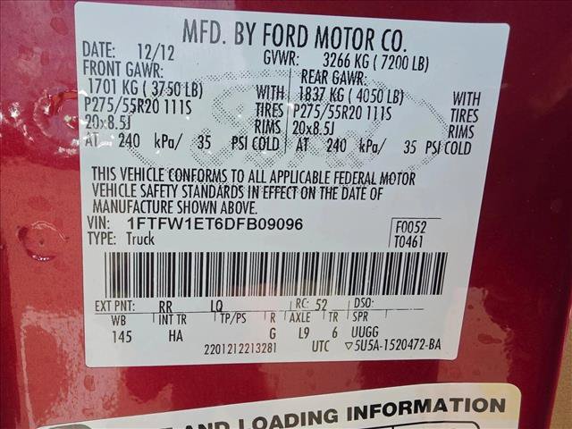Used 2013 Ford F150 Lariat w/ Luxury Equipment Group AWD/4WD image 21