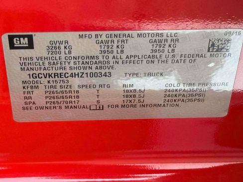 Used 2017 Chevrolet Silverado 1500 LT w/ All Star Edition AWD/4WD image 18