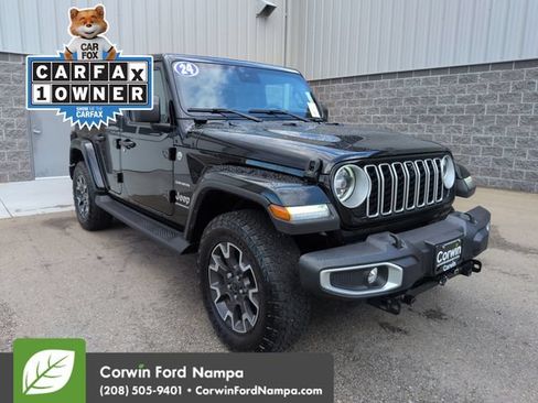 Used 2024 Jeep Wrangler Unlimited Sahara w/ Technology Group AWD/4WD image 1