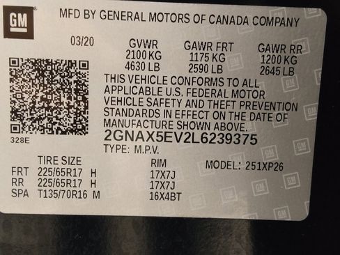 Used 2020 Chevrolet Equinox LS w/ LPO, Cargo Package AWD/4WD image 33
